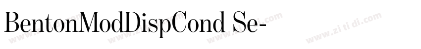 BentonModDispCond Se字体转换
